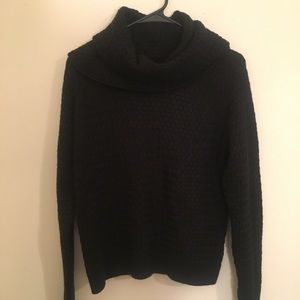 Black turtleneck sweater